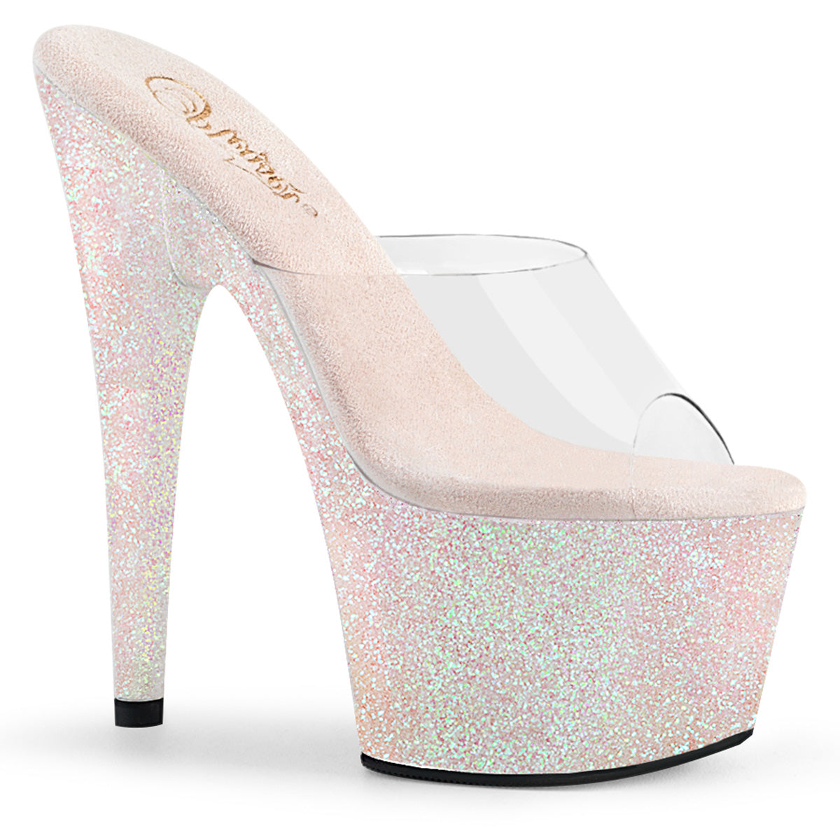 Opal Glitter 7 Inch Glamour Platform Shoes -  Pleaser ADORE-701HMG