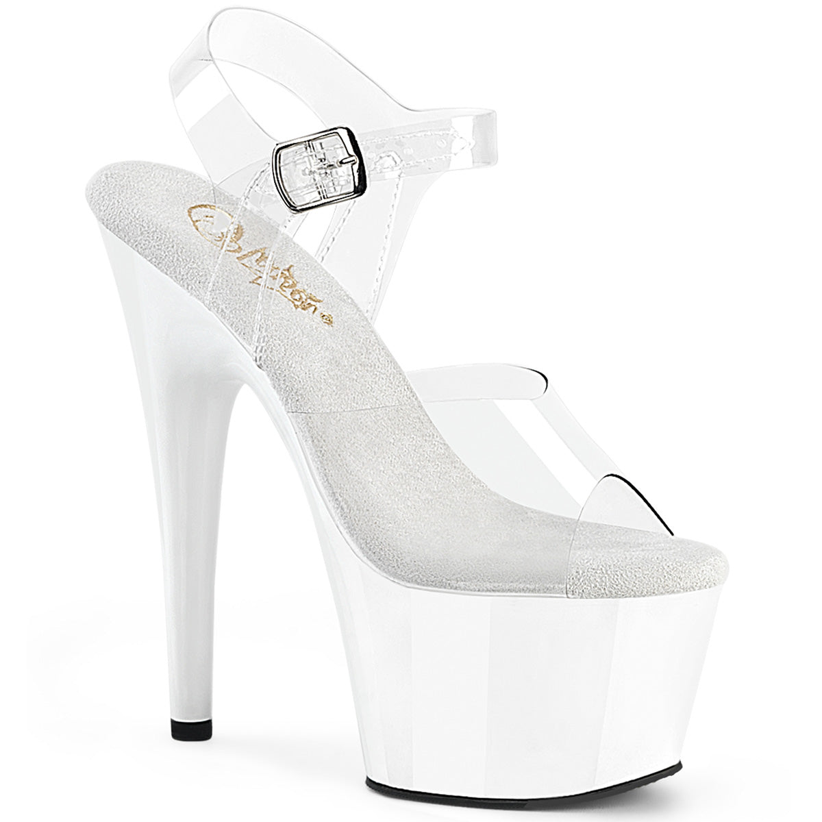 White 7 Inch Lap Dance Platform Shoes -  Pleaser ADORE-708