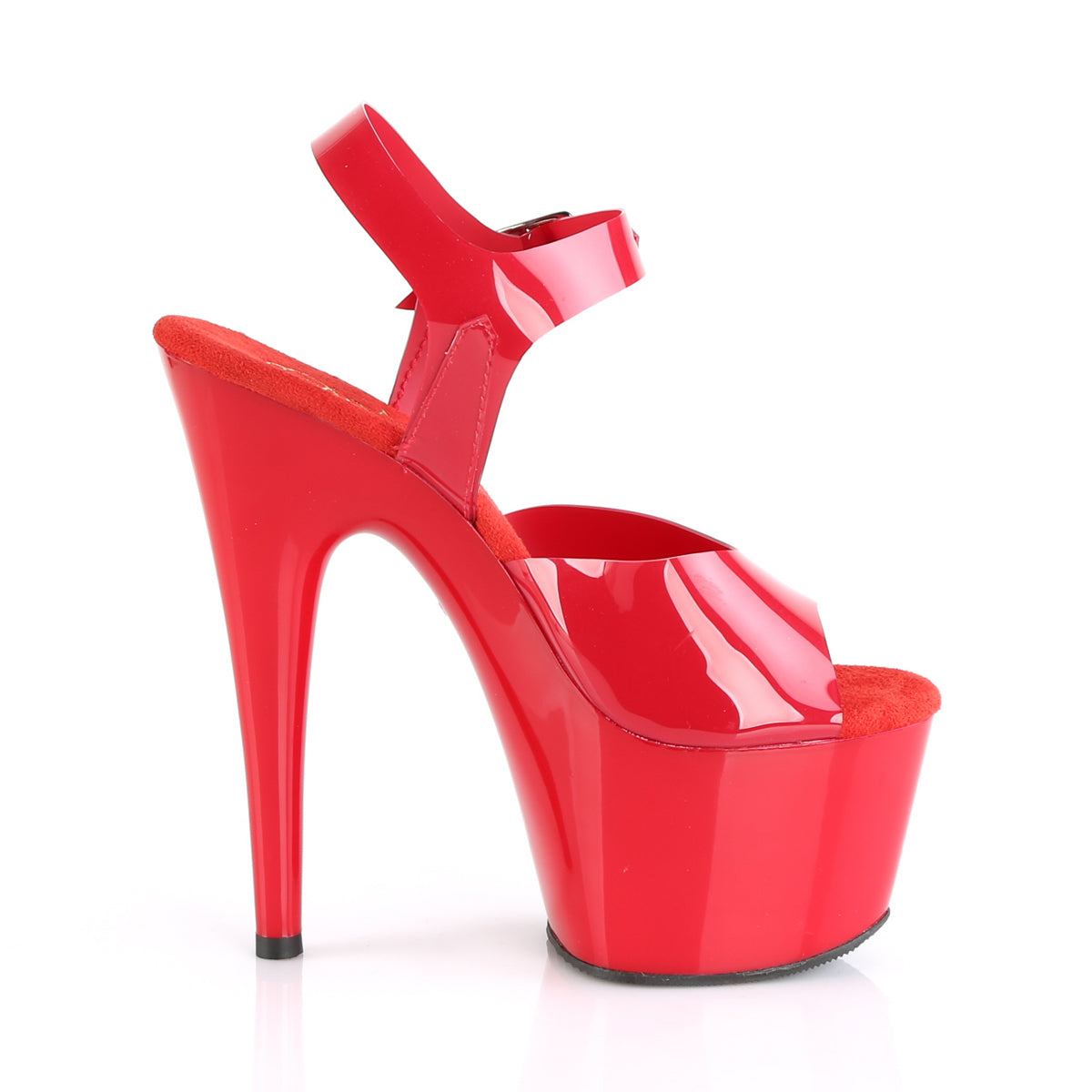 ADORE-708N Pleasers Sexy 7 Inch Heel Red Pole Dancer Shoes