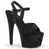 ADORE-709WR Pleaser Black Platform Exotic Dancing Heels