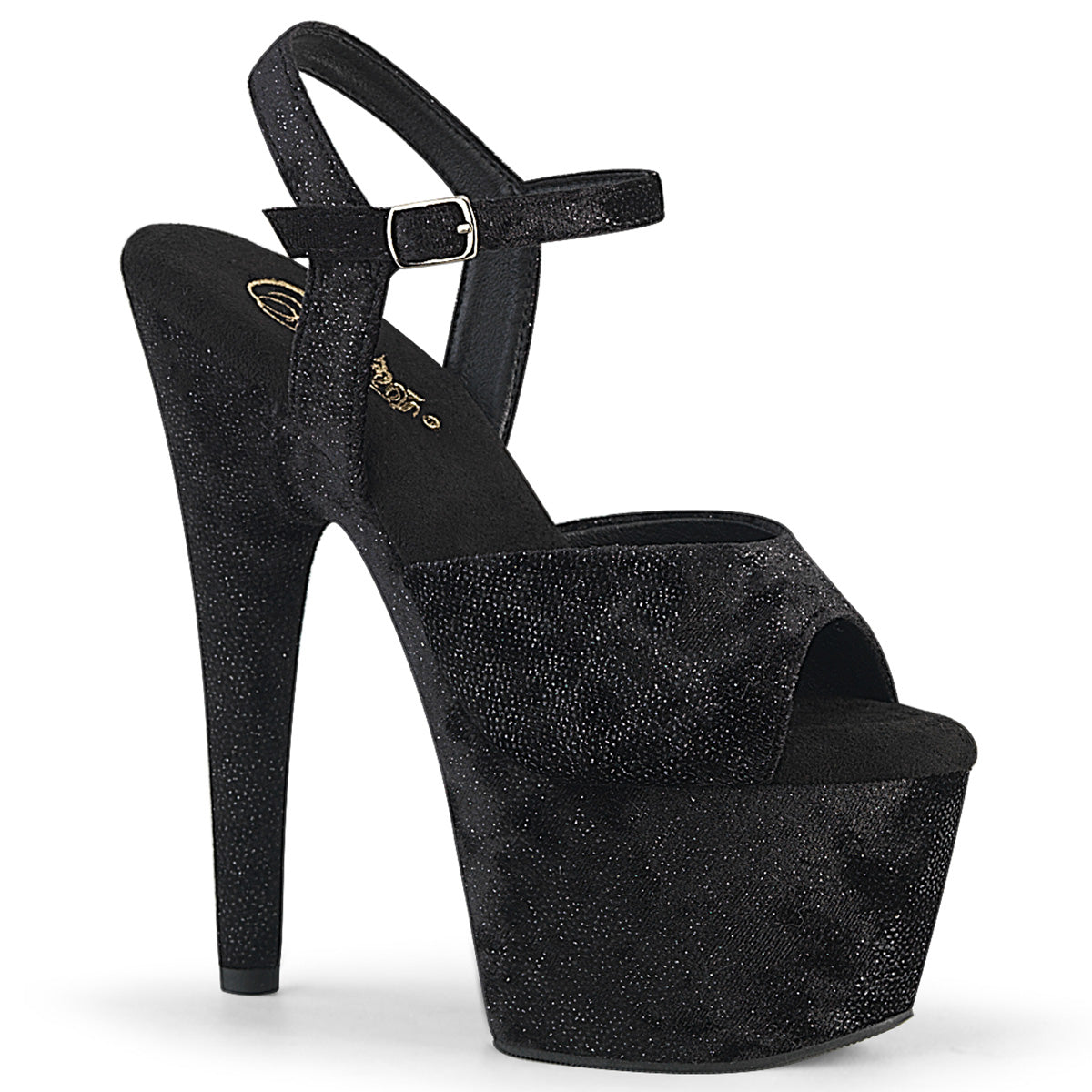 ADORE-709WR Pleaser Black Platform Exotic Dancing Heels