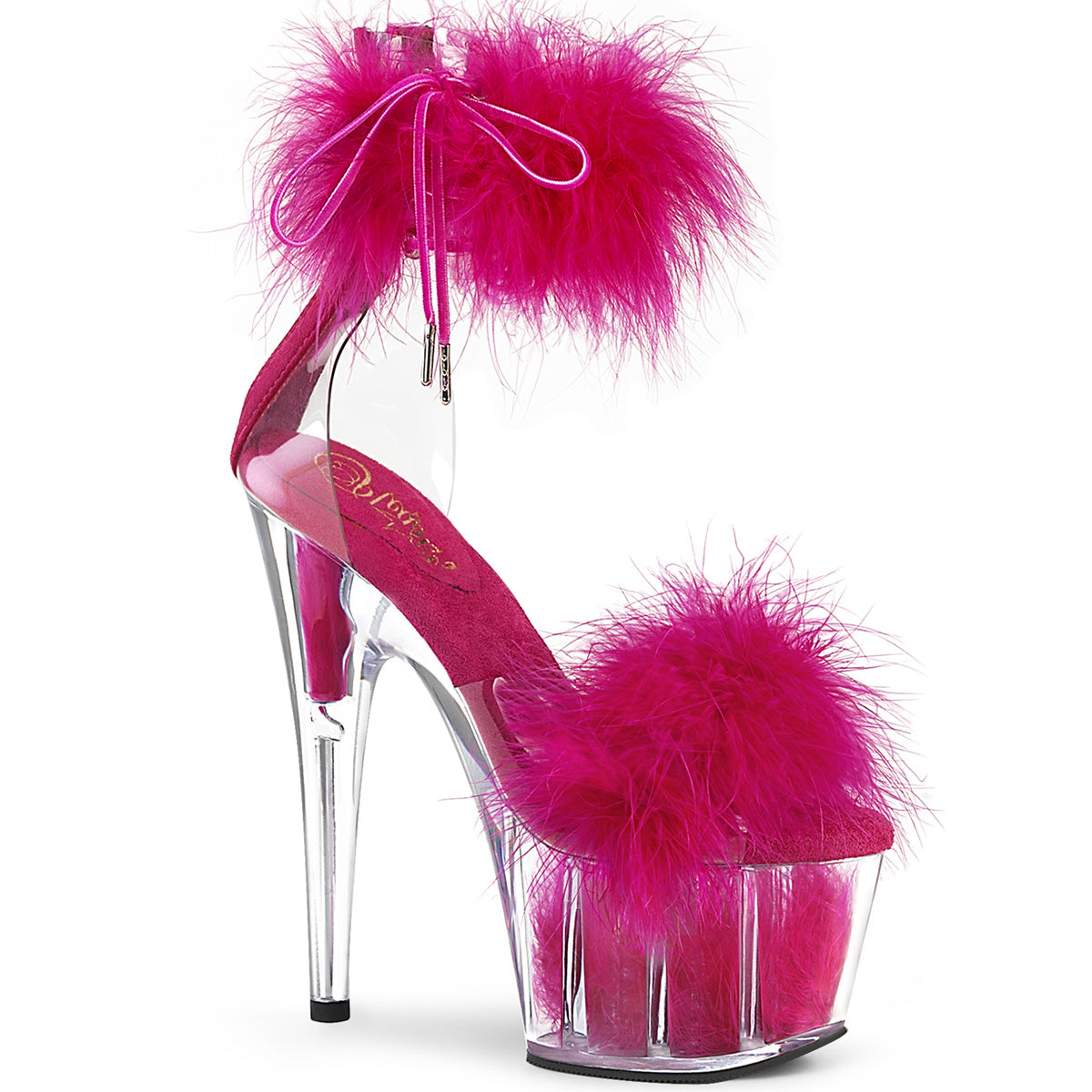 Hot Pink 7 Inch Pole Dancer Platform Shoes -  Pleaser ADORE-724F