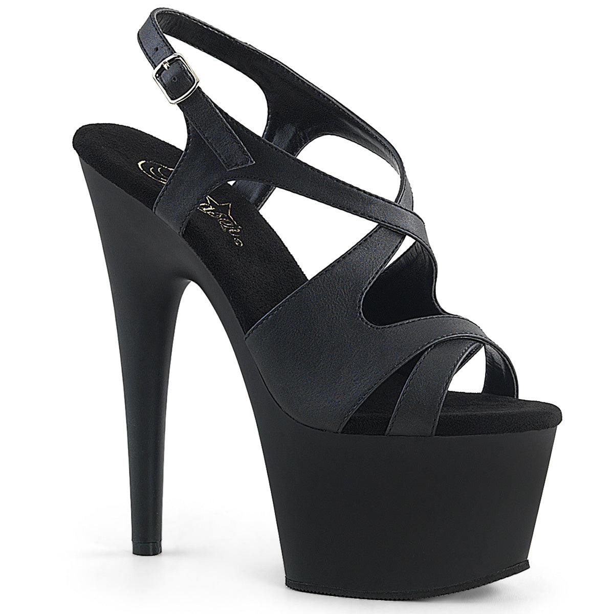 Black 7 Inch Exotic Dancing Platform Shoes -  Pleaser ADORE-730