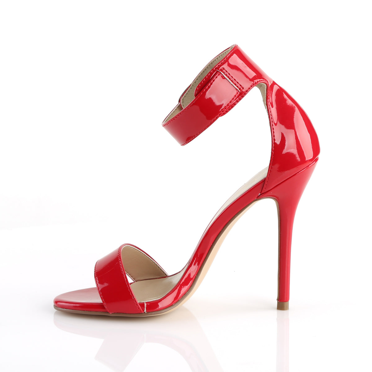 AMUSE-10 Pleasers Sexy 5 Inch Heel Red Fetish Footwear