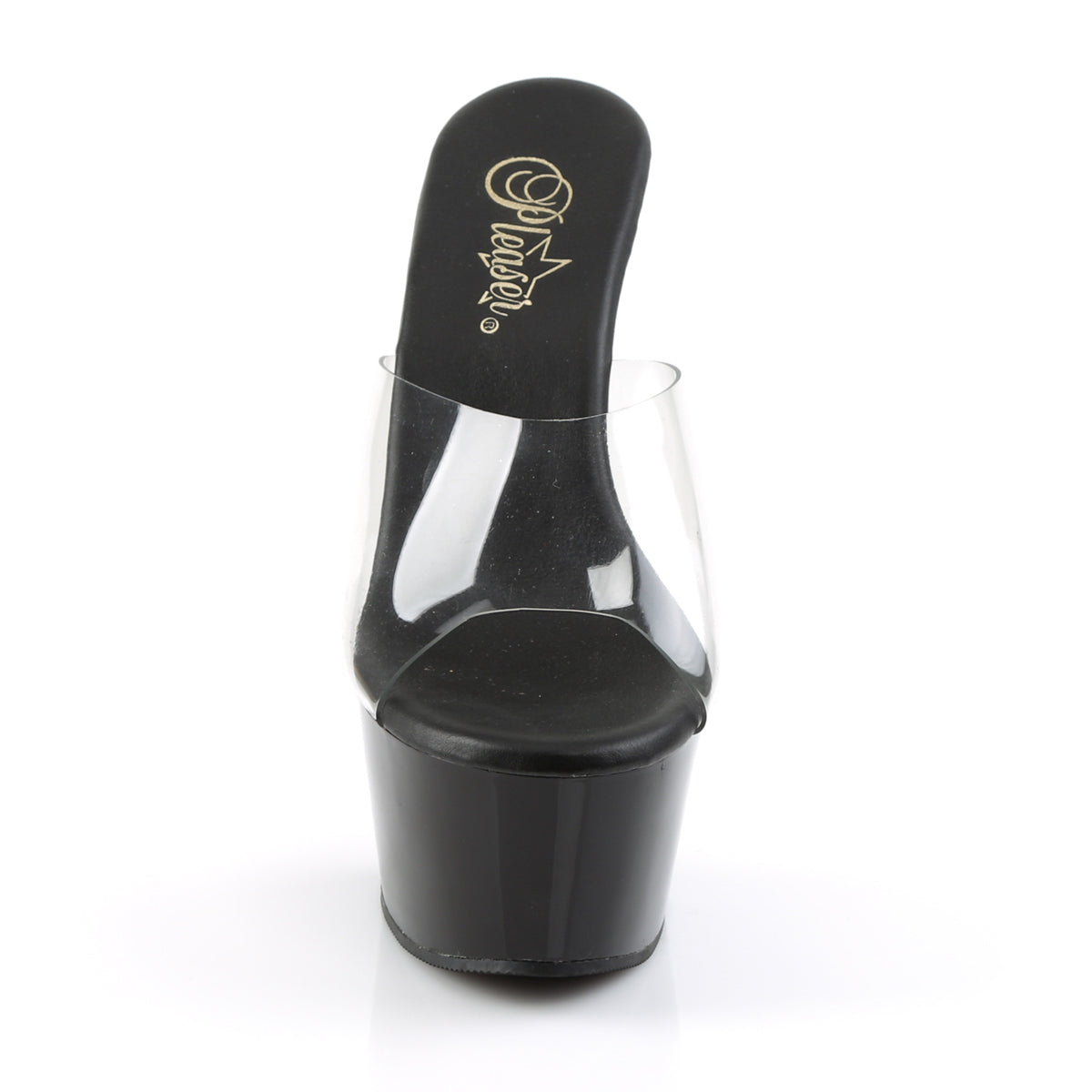 ASPIRE-601 Sexy 6" Heel Clear and Black Stripper Shoes