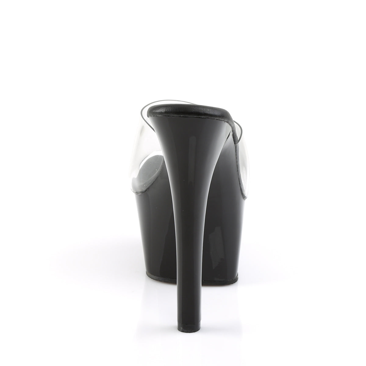 ASPIRE-601 Sexy 6" Heel Clear and Black Stripper Shoes