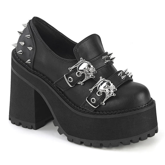 ASSAULT-38 DemoniaCult Women's Alternative Fashion Chunky Platform Spikey Shoes
