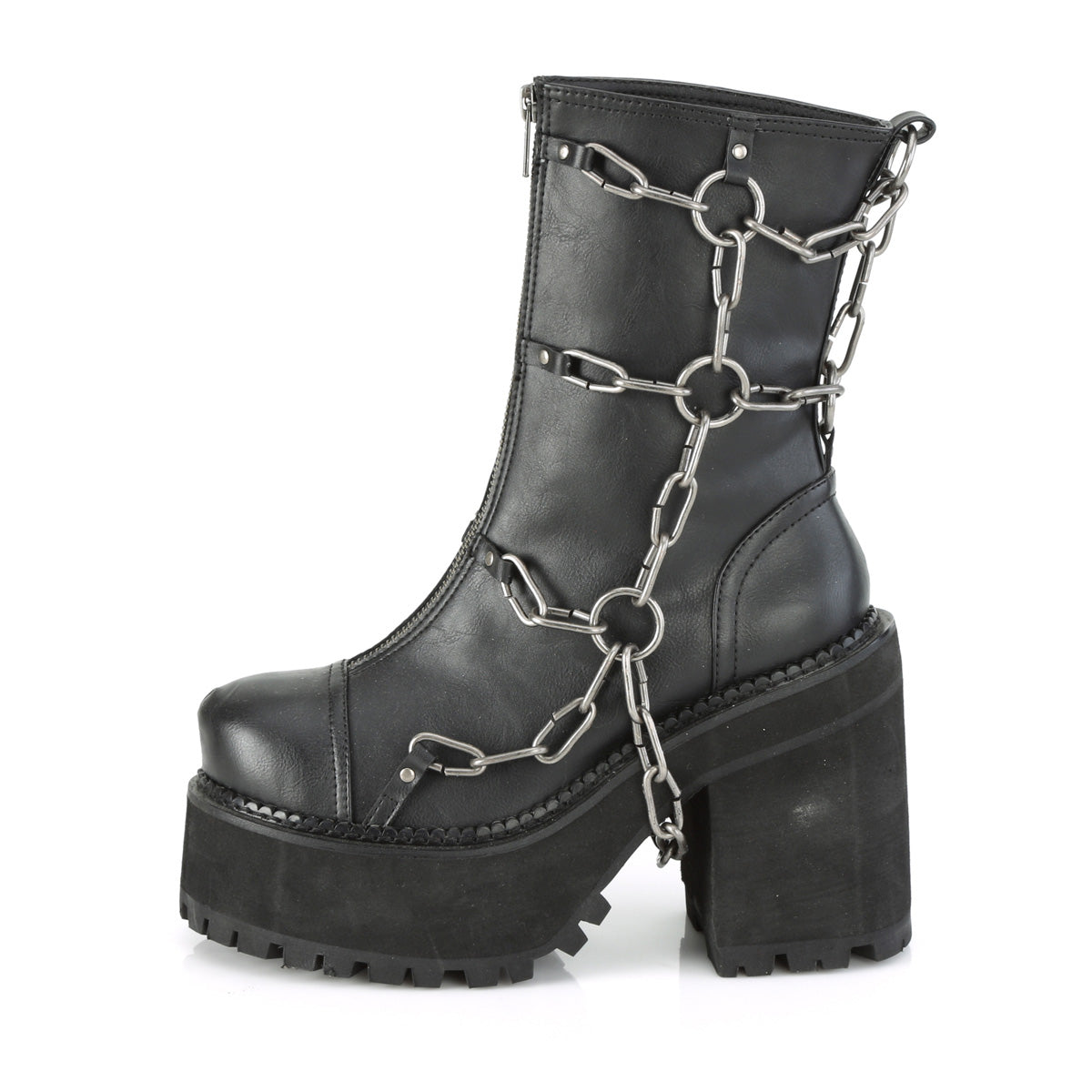 bratty 120 demonia footwear womens knee highs black