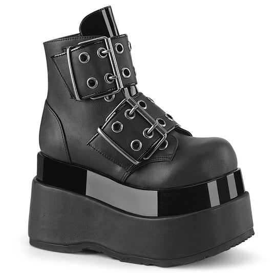 BEAR-104 Alternative Footwear Demonia Women's Ankle Boots Blk Vegan Leather