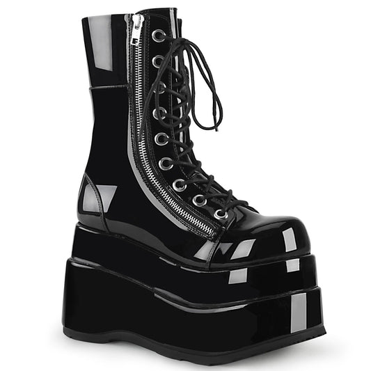 BEAR-265 Alternative Footwear Demonia Women's Mid-Calf & Knee High Boots Blk Pat