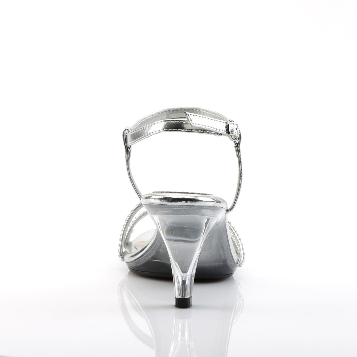 BELLE-316 Fabulicious 3 Inch Heel Silver Bling Rhinestone Sexy Shoes