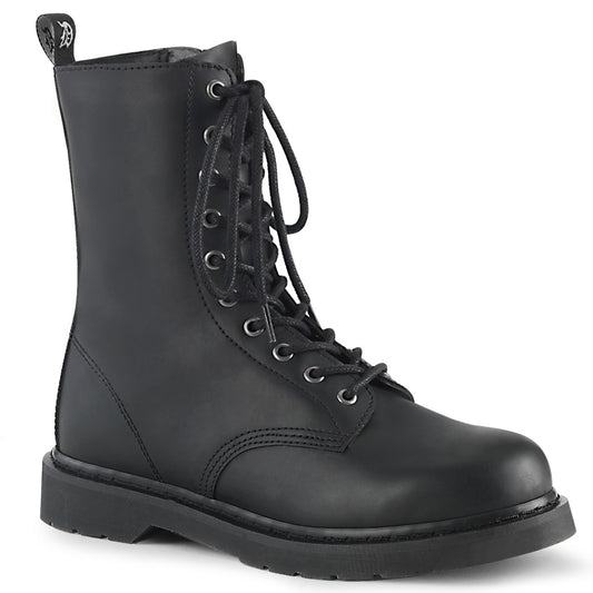 BOLT-200 DemoniaCult Alternative Footwear Black Lace Up Unisex Combat Boots