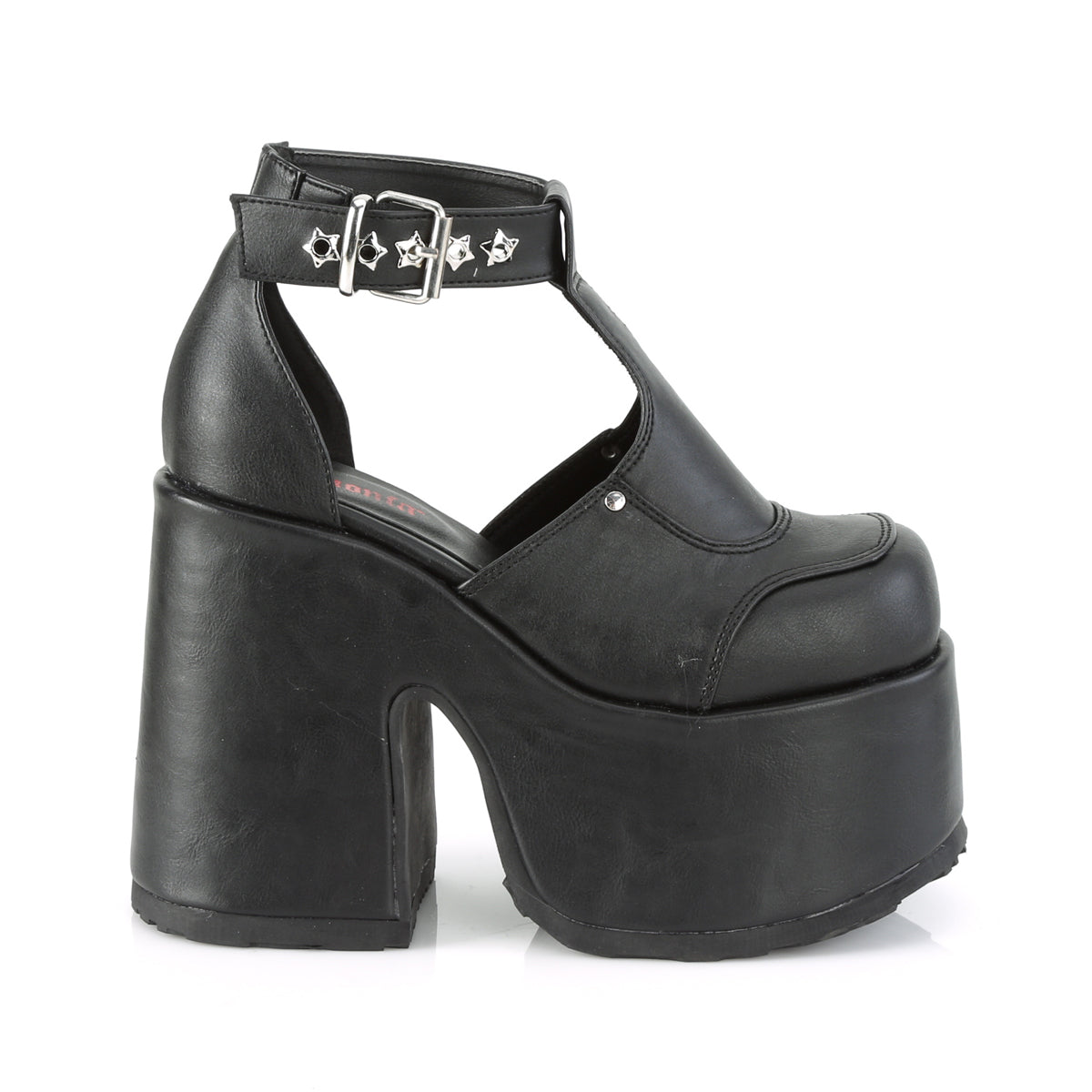 CAMEL-103 DemoniaCult Alternative Footwear Black Women's Platform Sandals
