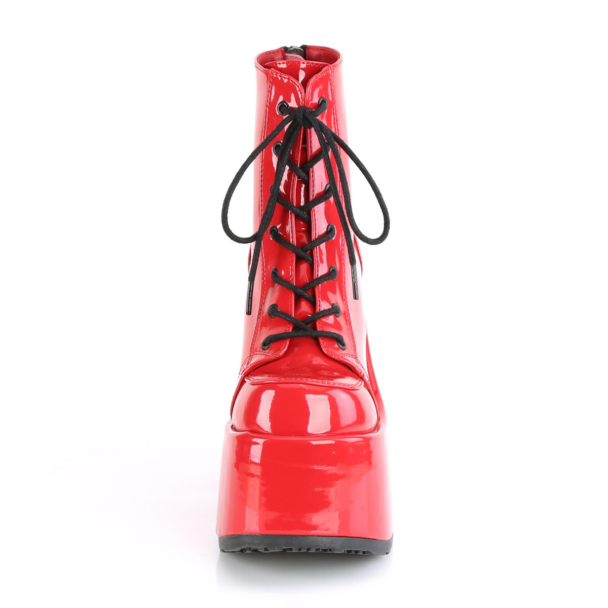 camel 203 demonia demonia womens ankle boots red patent