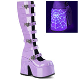 camel 223 demoniacult womens mid calf knee high boots
