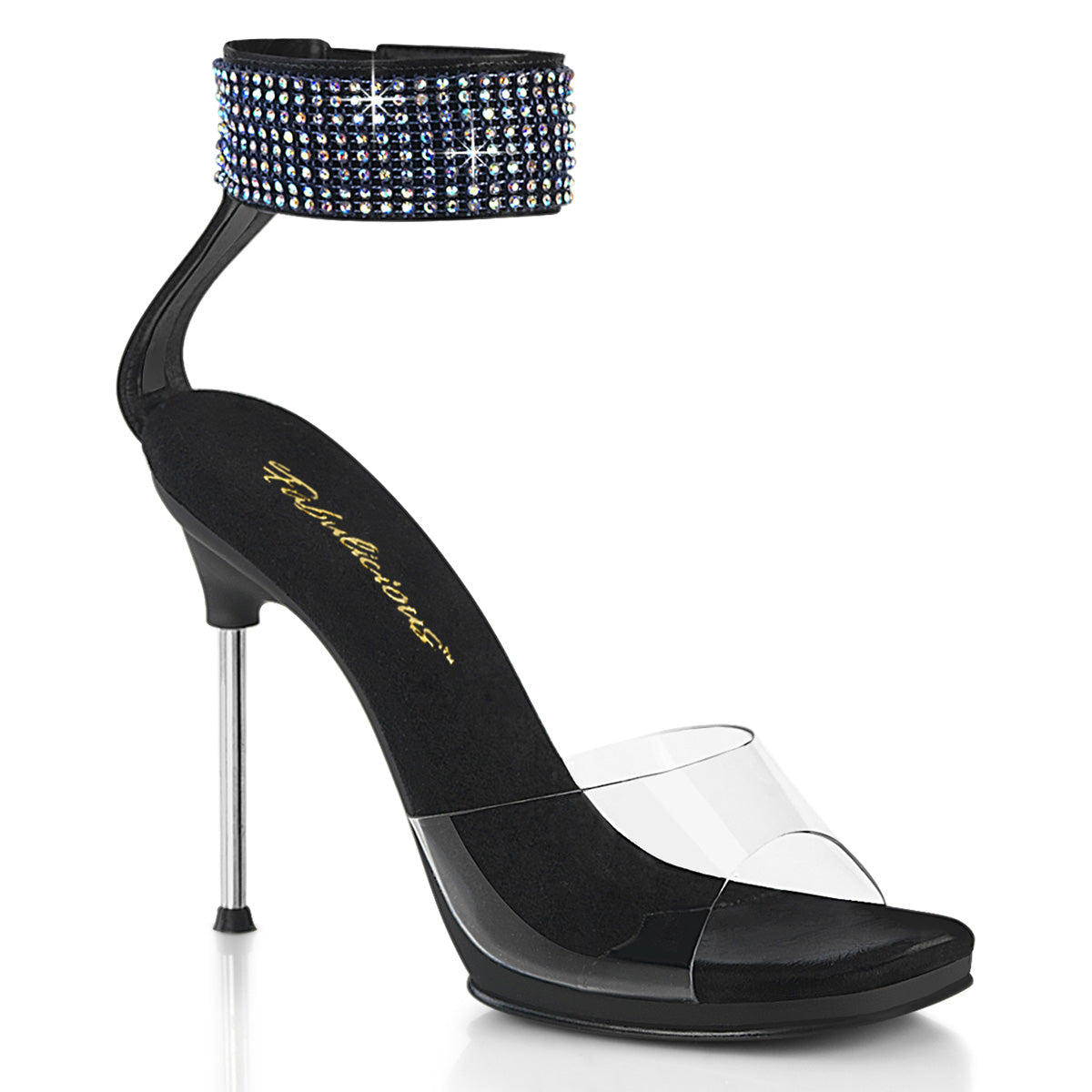 Black 4.5 Inch Elegant Shoes -  Fabulicious CHIC-42