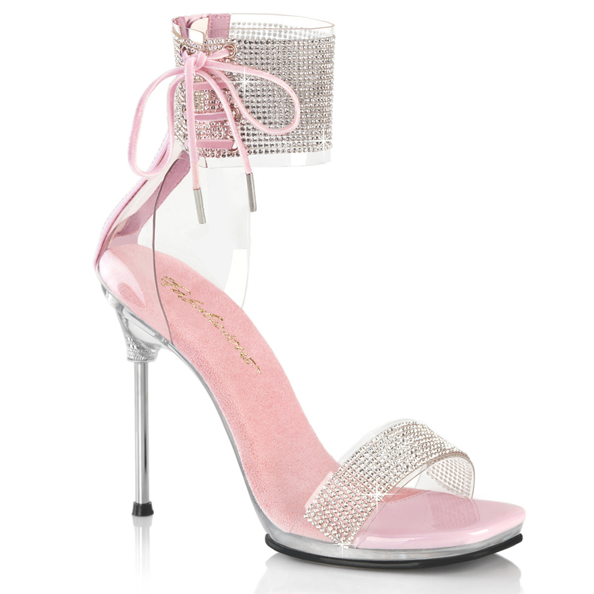 Baby Pink 4.5 Inch Elegant Shoes -  Fabulicious CHIC-47