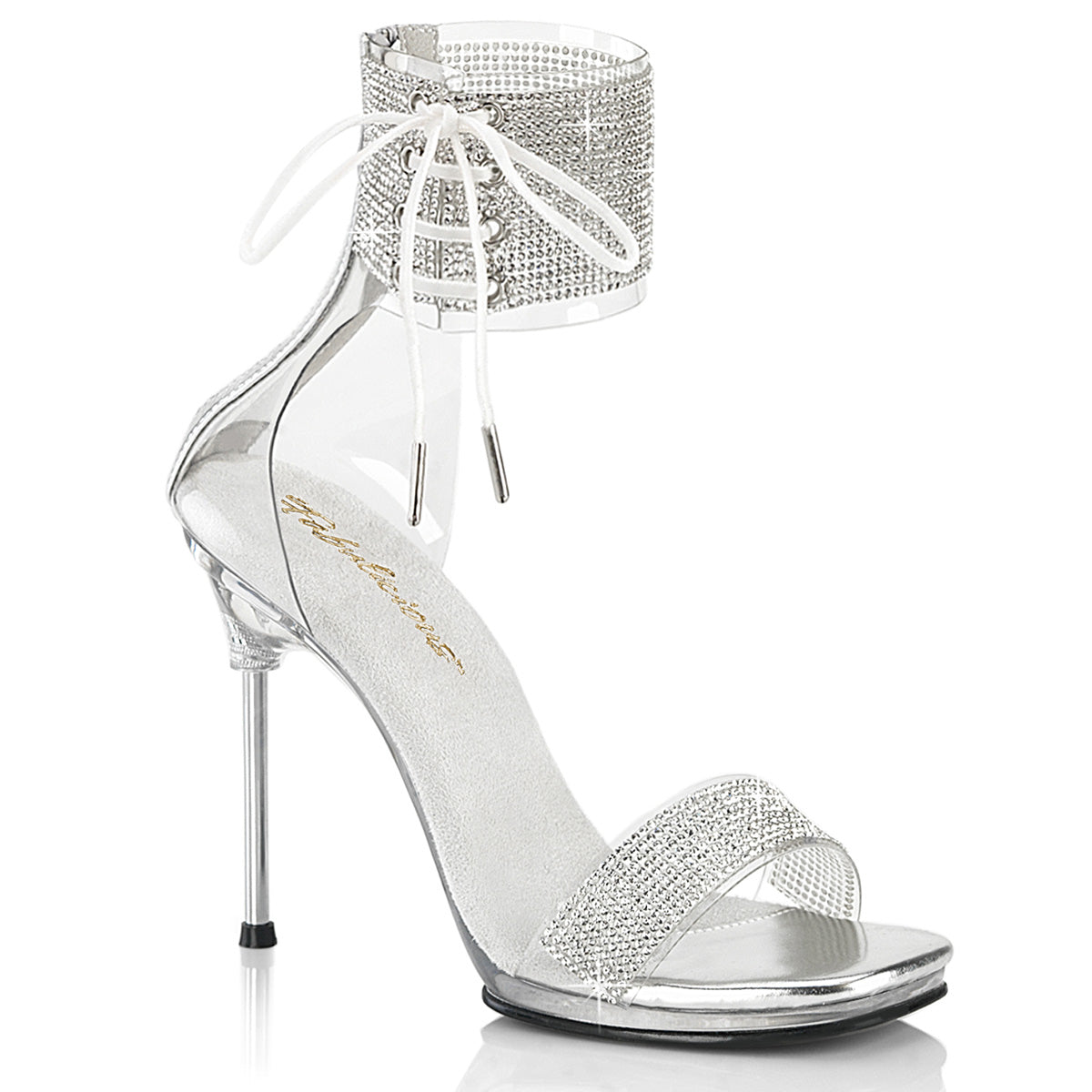 Clear 4.5 Inch Elegant Shoes -  Fabulicious CHIC-47