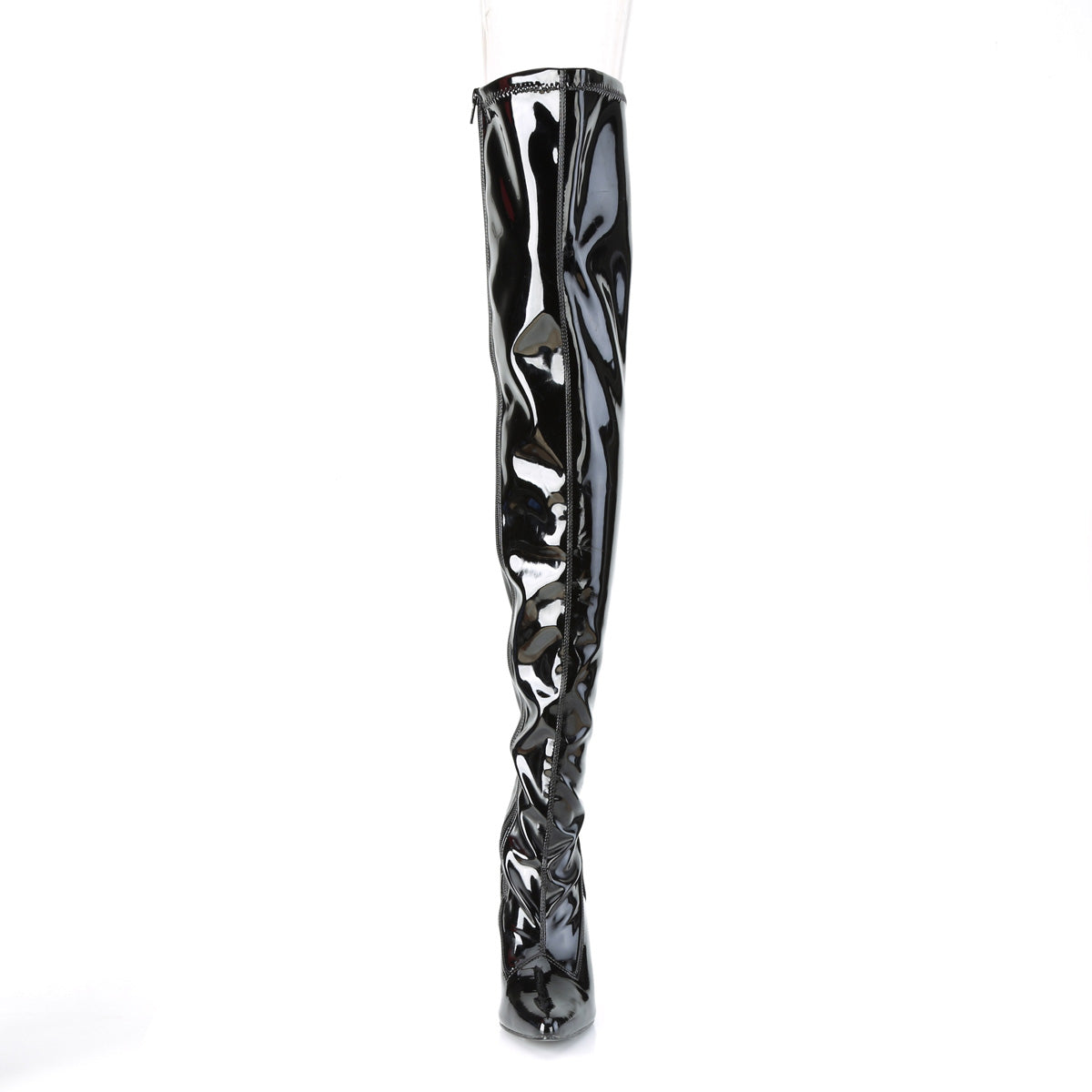 Black Patent 4 Inch Erotic Thigh Boots' -  Pleaser CLASSIQUE-3000