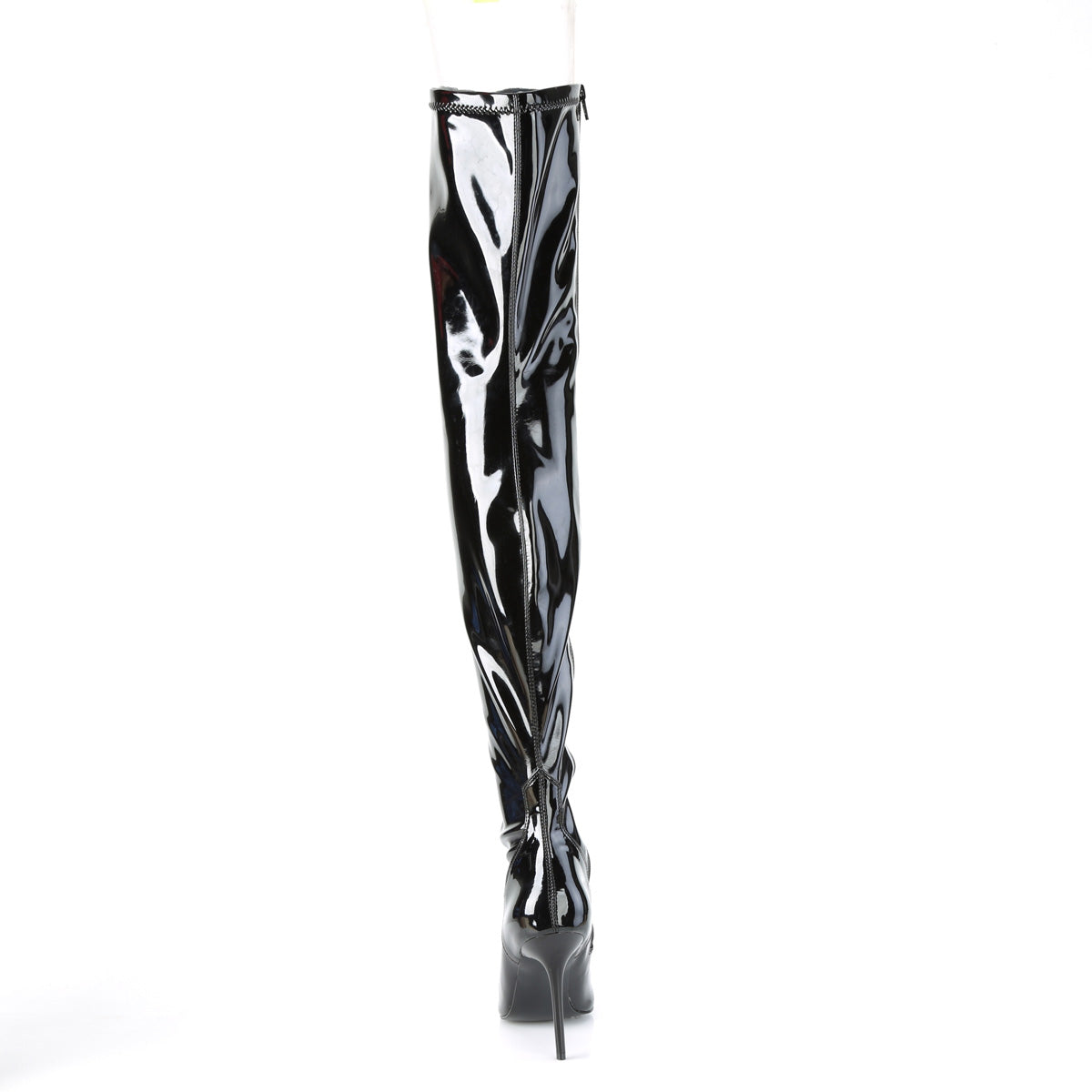 Black Patent 4 Inch Erotic Thigh Boots' -  Pleaser CLASSIQUE-3000