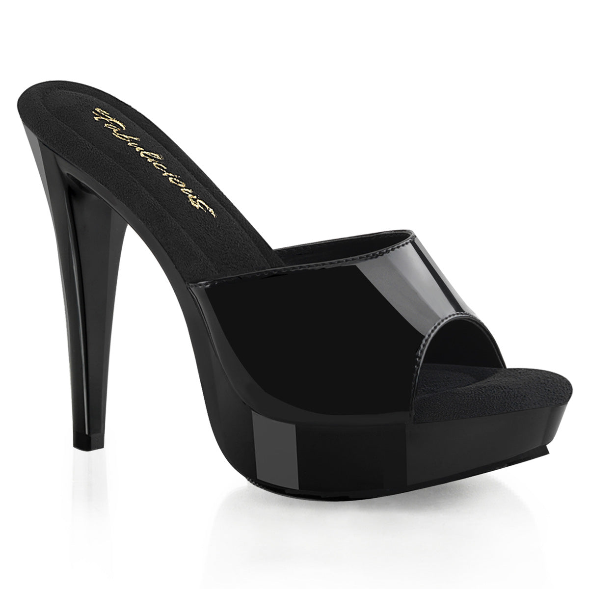 Black 5 Inch Glamour Shoes -  Fabulicious COCKTAIL-501