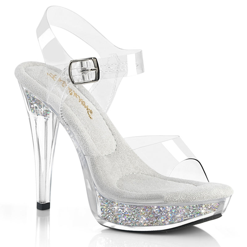 Fabulicious COCKTAIL-508RSI clear rhinestone posing shoes