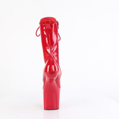 CRAZE-1040 Pleaser Sexy Red Patent Ankle Boots