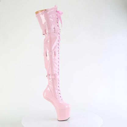 CRAZE-3028 Pleaser Baby Pink Thigh High Boots Sexy Footwear