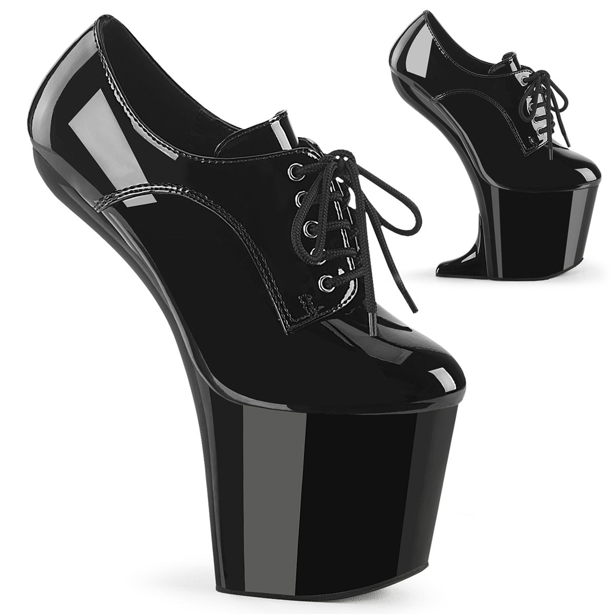 Black 8 Inch Strippers Platform Shoes -  Pleaser CRAZE-860