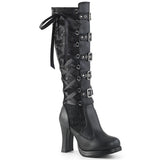 4 Heel, 3/4 PF Corseted Knee High Boot, Back Zip  CRYP106/BVLLC  CRYPTO106