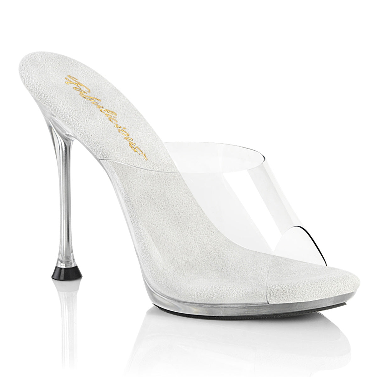 Clear 4.5 Inch Posing Shoes -  Fabulicious CUPID-401