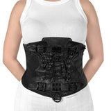 DA-310-SM demonia zwart alternatieve mode faux lederen taille cincher