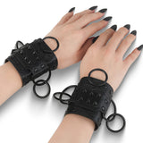 DA-402 Demonia Alternative Fashion Faux Leather Wrist Cuffs
