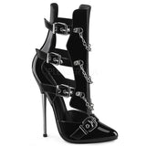 Black 6.3 Inch Fetish Heels -  Devious DAGGER-15