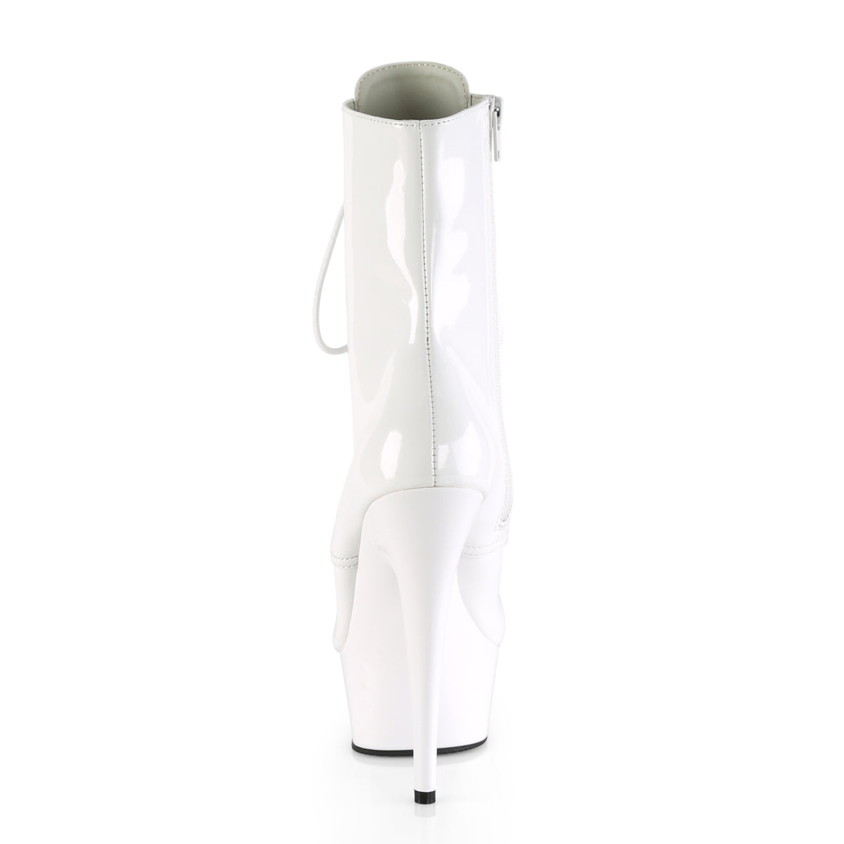 White 6 Inch Strippers Ankle Boots -  Pleaser DELIGHT-1020