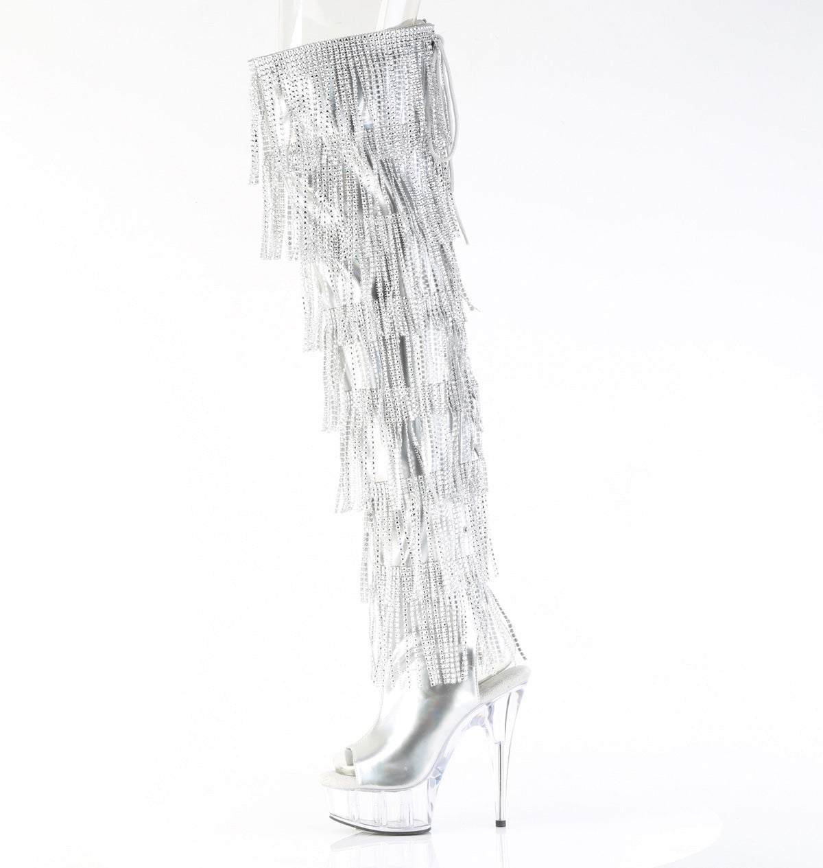 delight 608n rs pleaser footwear silver