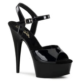 Black 6 Inch Exotic Dance Platform Shoes -  Pleaser DELIGHT-609