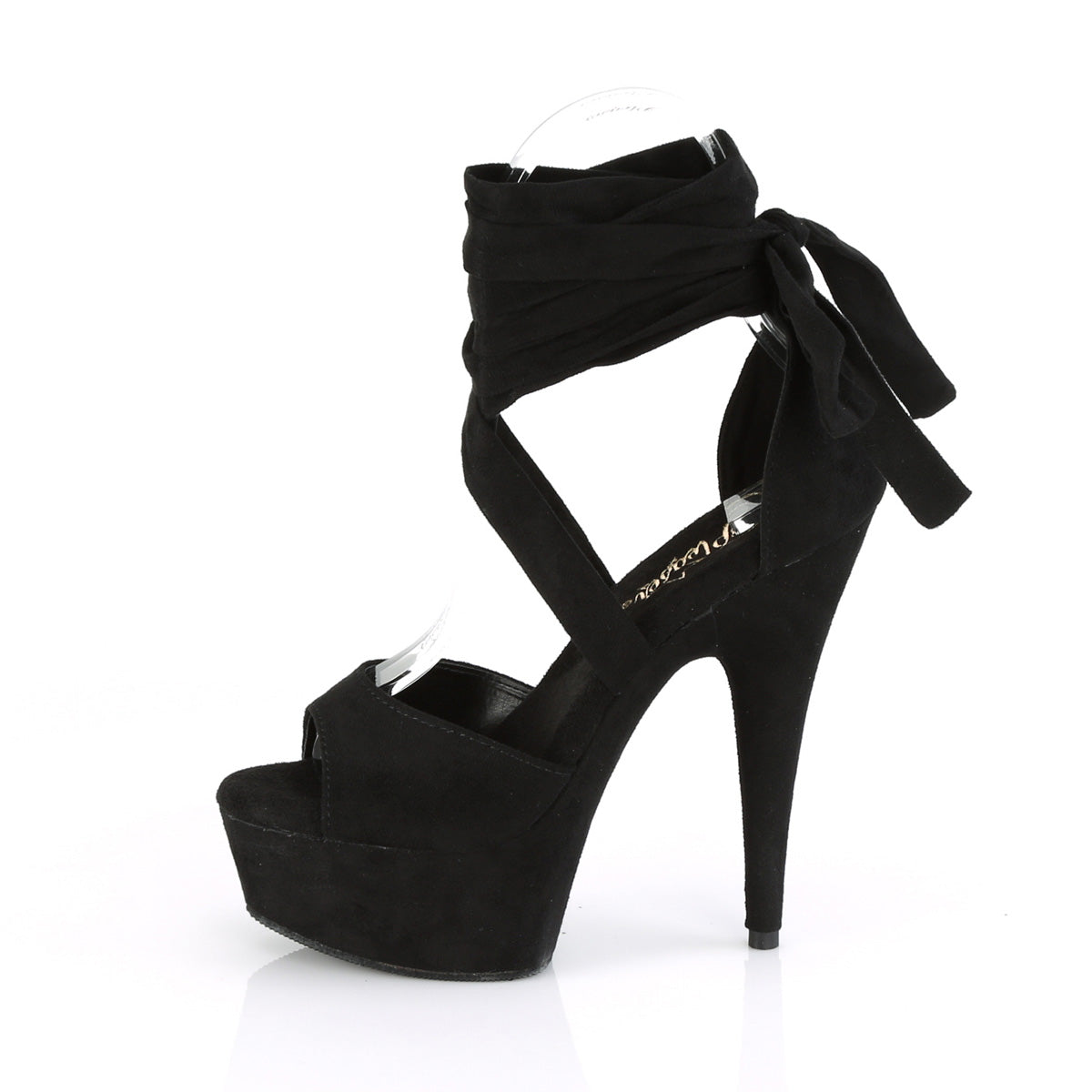 DELIGHT-679 Pleaser 6 Inch Heel Black Stripper Platform