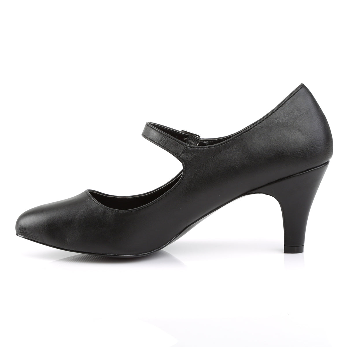 DIVINE-440 Pleaser Large Size Ladies Shoes 3 Inch Heel Black Fetish Shoes