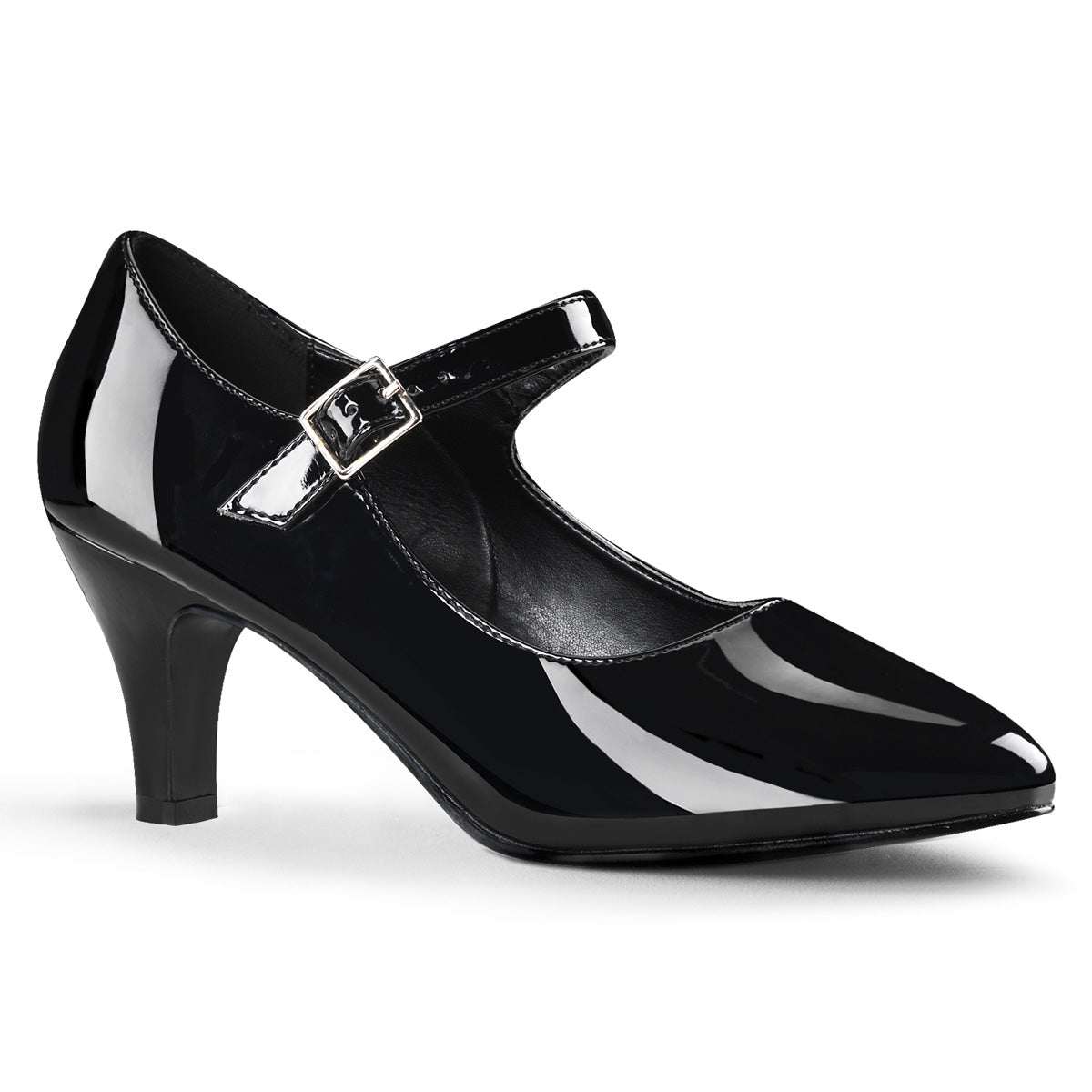 Black 3 Inch Fetish Ladies Heels -  Pleaser Pink Label DIVINE-440