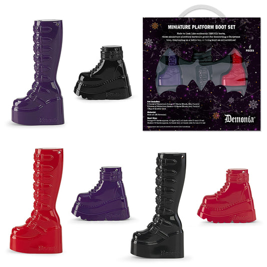 DMBS-6 Set of 6 - Miniature Demonia cult display Boots