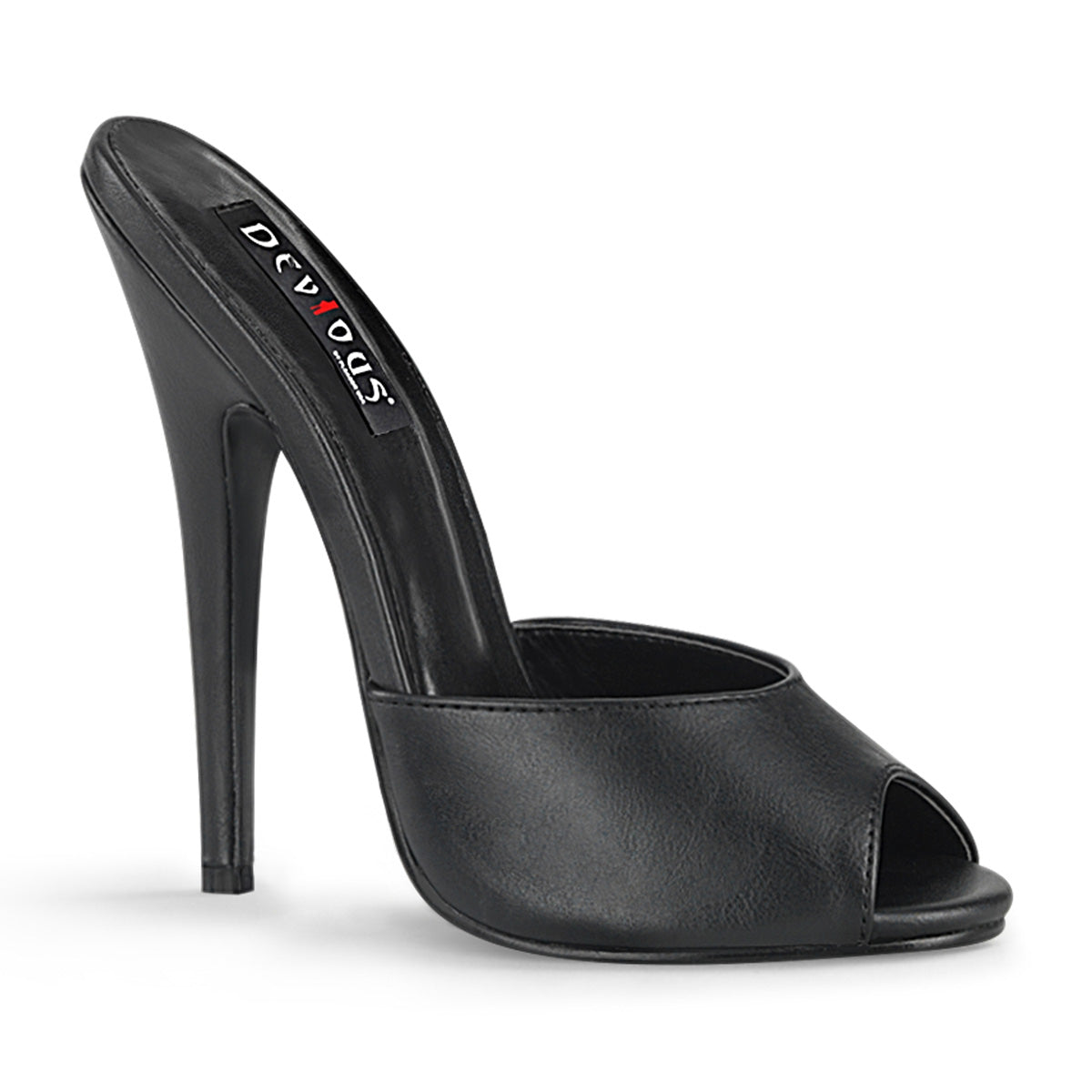 Black 6 Inch Fetish Heels -  Devious DOMINA-101