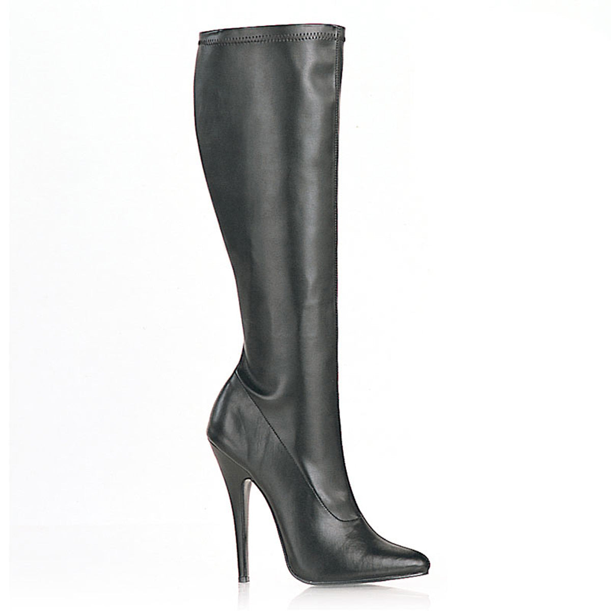 Black PU 6 Inch Fetish Heels -  Devious DOMINA-2000