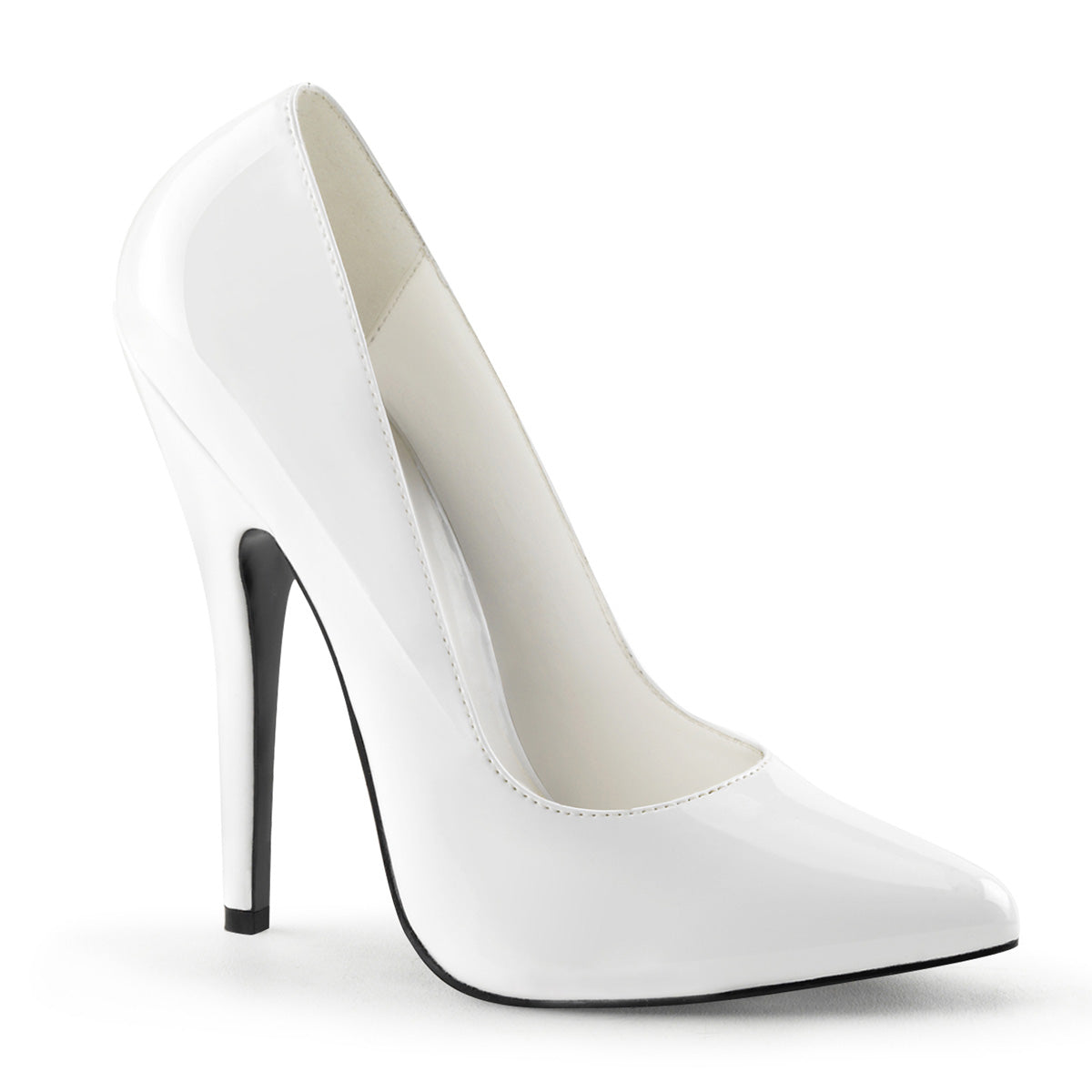 White 6 Inch Fetish Heels -  Devious DOMINA-420