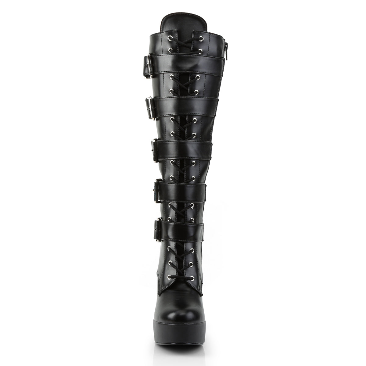 Pleaser ELECTRA-2042 Black Faux Leather 5