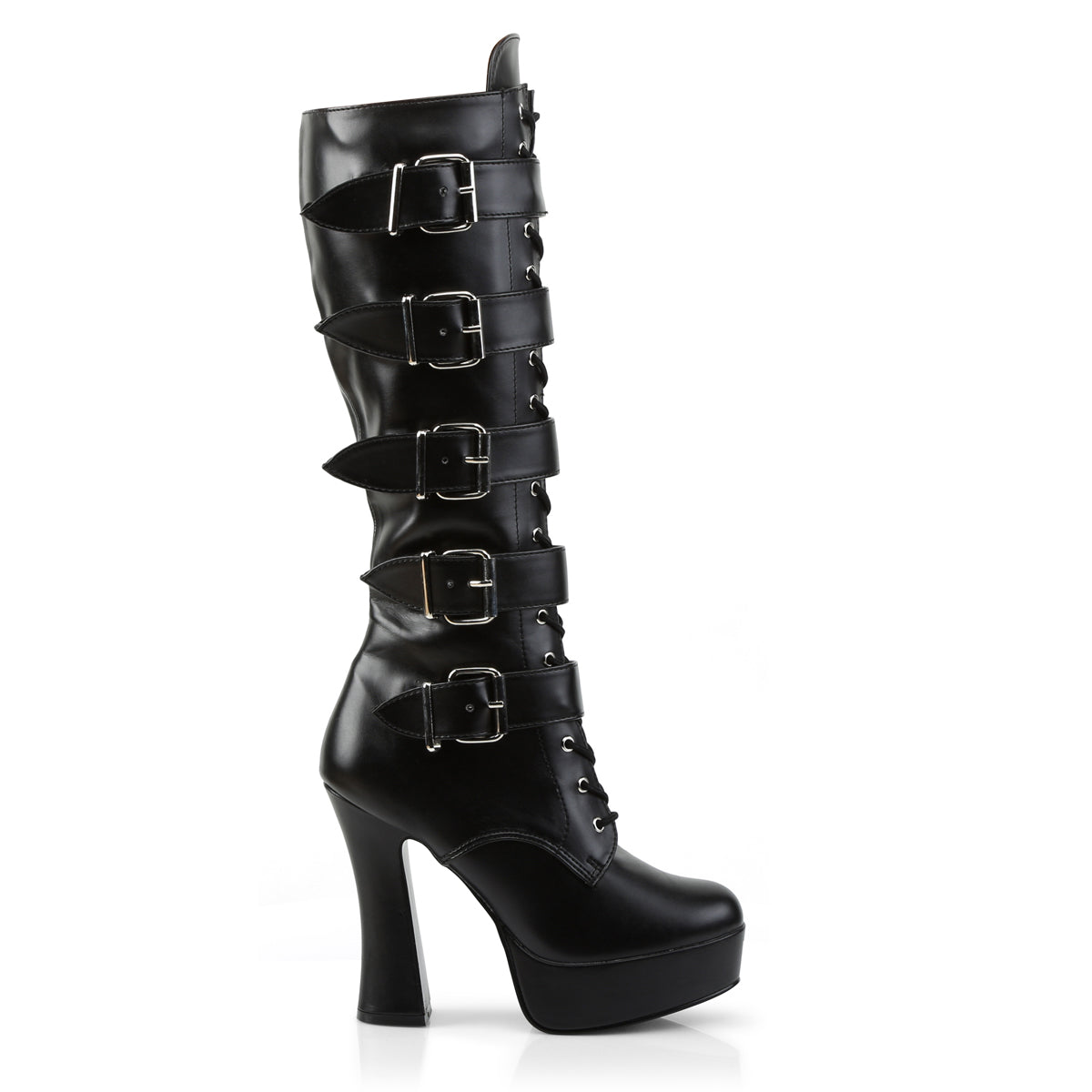Pleaser ELECTRA-2042 Black Faux Leather 5