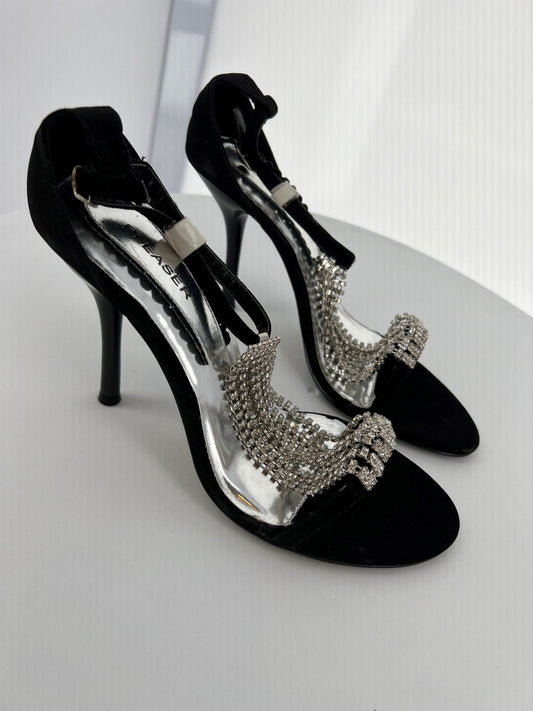 ENCHANT-46 Pleaser Blk PU High Heel Alternative Footwear Discontinued Sale Stock