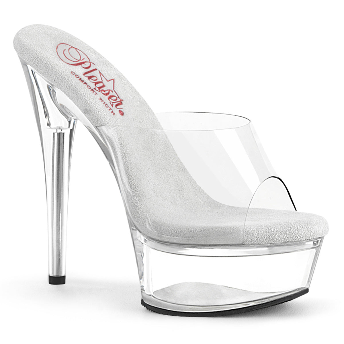 Clear 6 Inch Pole Dancing Platform Shoes -  Pleaser EXCITE-601