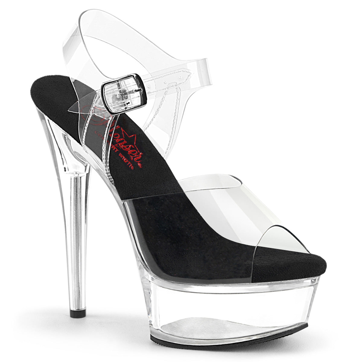 Clear 6 Inch Exotic Dancer Platform Shoes -  Pleaser EXCITE-608