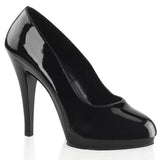 FLAIR-480 PLEASER BANDA DE LAS TAMADAS LAS SAPOS DE LA MAYORES 4.5 "Tacón negro de plataforma
